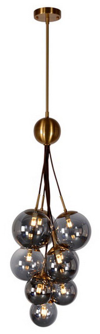Smoked Glass Orb Chandelier at Online8 Furniture Auckland NZ