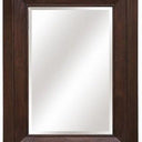 Solid Wood Bevelled Wall Mirror - Dark Oak at Online8 Furniture Auckland NZ