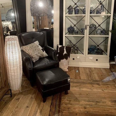 Springfield Leather Armchair - Belon Black at Online8 Furniture Auckland NZ