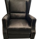 Stratford Leather Recliner Chair - Belon Black at Online8 Furniture Auckland NZ