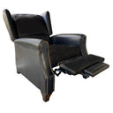 Stratford Leather Recliner Chair - Belon Black at Online8 Furniture Auckland NZ