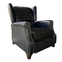 Stratford Leather Recliner Chair - Belon Black at Online8 Furniture Auckland NZ