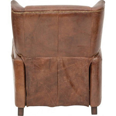 Stratford Leather Recliner Chair - Vintage Cigar at Online8 Furniture Auckland NZ