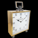 Table Clock - Alum/Steel at Online8 Furniture Auckland NZ