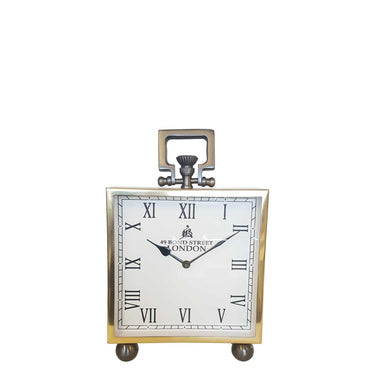 Table Clock - Alum/Steel at Online8 Furniture Auckland NZ