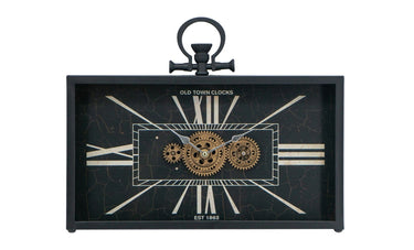 Table Clock with Gears at Online8 Furniture Auckland NZ