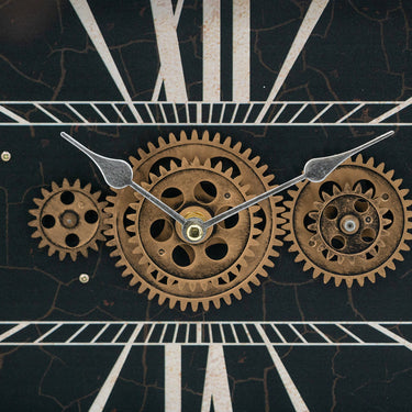 Table Clock with Gears at Online8 Furniture Auckland NZ