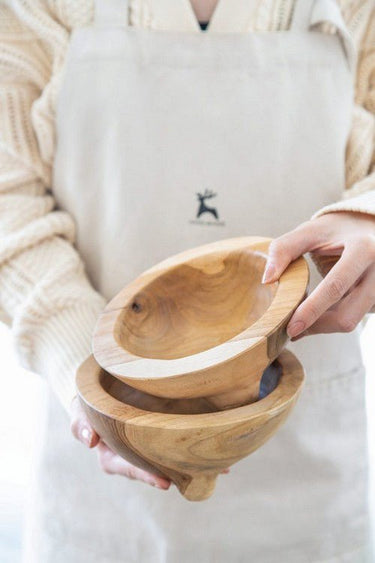 Teak Bowls - Set/2 at Online8 Furniture Auckland NZ