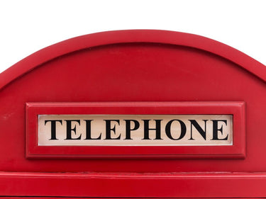 Telephone Booth Bar - Red at Online8 Furniture Auckland NZ
