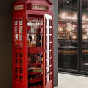 Telephone Booth Bar - Red at Online8 Furniture Auckland NZ
