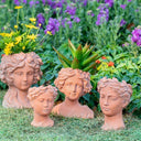 Terracotta Visage Head Planter at Online8 Furniture Auckland NZ