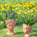 Terracotta Visage Head Planter at Online8 Furniture Auckland NZ