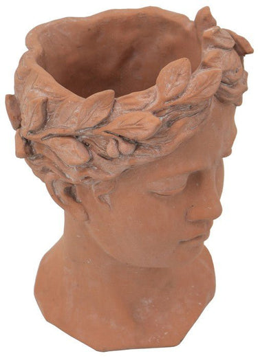 Terracotta Visage Head Planter at Online8 Furniture Auckland NZ