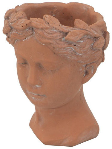 Terracotta Visage Head Planter at Online8 Furniture Auckland NZ