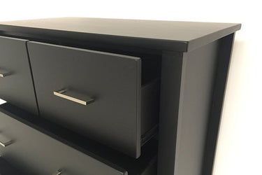 Loft 5 Drawer Tallboy Black at Online8 Furniture Auckland NZ