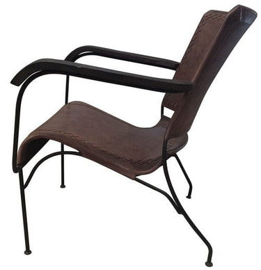 Tobago Mid Century Leather Armchair at Online8 Furniture Auckland NZ