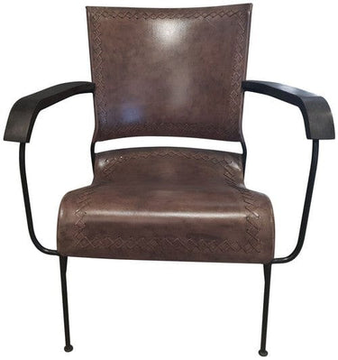 Tobago Mid Century Leather Armchair at Online8 Furniture Auckland NZ