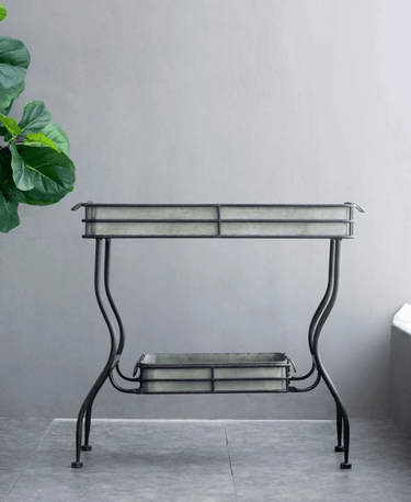 Tray Table Galvanized Indoor|Outdoor at Online8 Furniture Auckland NZ