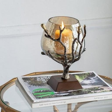 Twig Votive Holder in Antique Nickel Finish at Online8 Furniture Auckland NZ