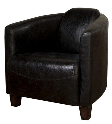 Vanguard Armchair - Belon Black at Online8 Furniture Auckland NZ