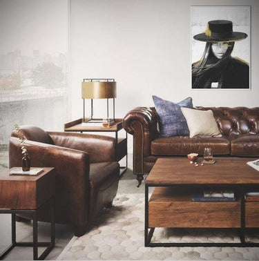 Vanguard Vintage Leather Armchair - Vintage Cigar at Online8 Furniture Auckland NZ