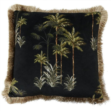 Velvet Palm Tree Cushion 45x45cm at Online8 Furniture Auckland NZ