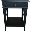 Villa Bedside Table - Black Poplar at Online8 Furniture Auckland NZ