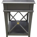 Villa Bedside Table - Black Poplar at Online8 Furniture Auckland NZ