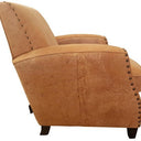 Vito Leather Armchair - Camel at Online8 Furniture Auckland NZ
