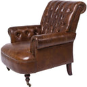 Waldorf Leather Armchair - Vintage Cigar at Online8 Furniture Auckland NZ