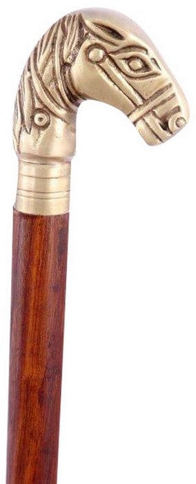 Walking Stick - Ornate Horse Shape Handle at Online8 Furniture Auckland NZ