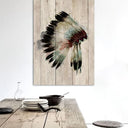 Wood Panel Art - Watercolour Chieftan at Online8 Furniture Auckland NZ