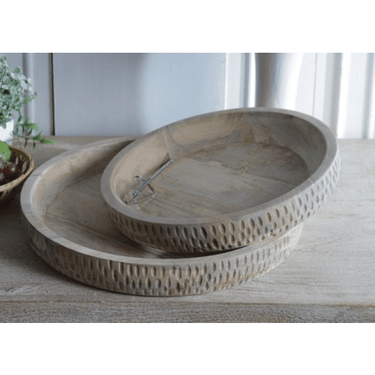 Wooden Bowls Set/2 at Online8 Furniture Auckland NZ