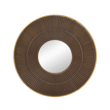 Wooden Carved Round Wall Mirror at Online8 Furniture Auckland NZ