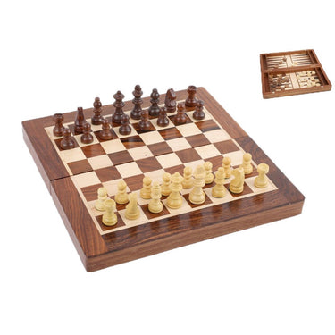 Wooden Game Set - Chess & Backgammon at Online8 Furniture Auckland NZ