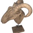 Wooden Rams Head Large at Online8 Furniture Auckland NZ