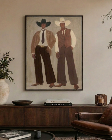 The Wall Above Your Sofa: How to Hang Art Properly