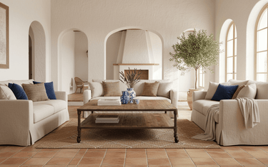 Marseille 2-seater slipcover sofa in Oatmeal — slipcover sofas NZ | Online8 Auckland