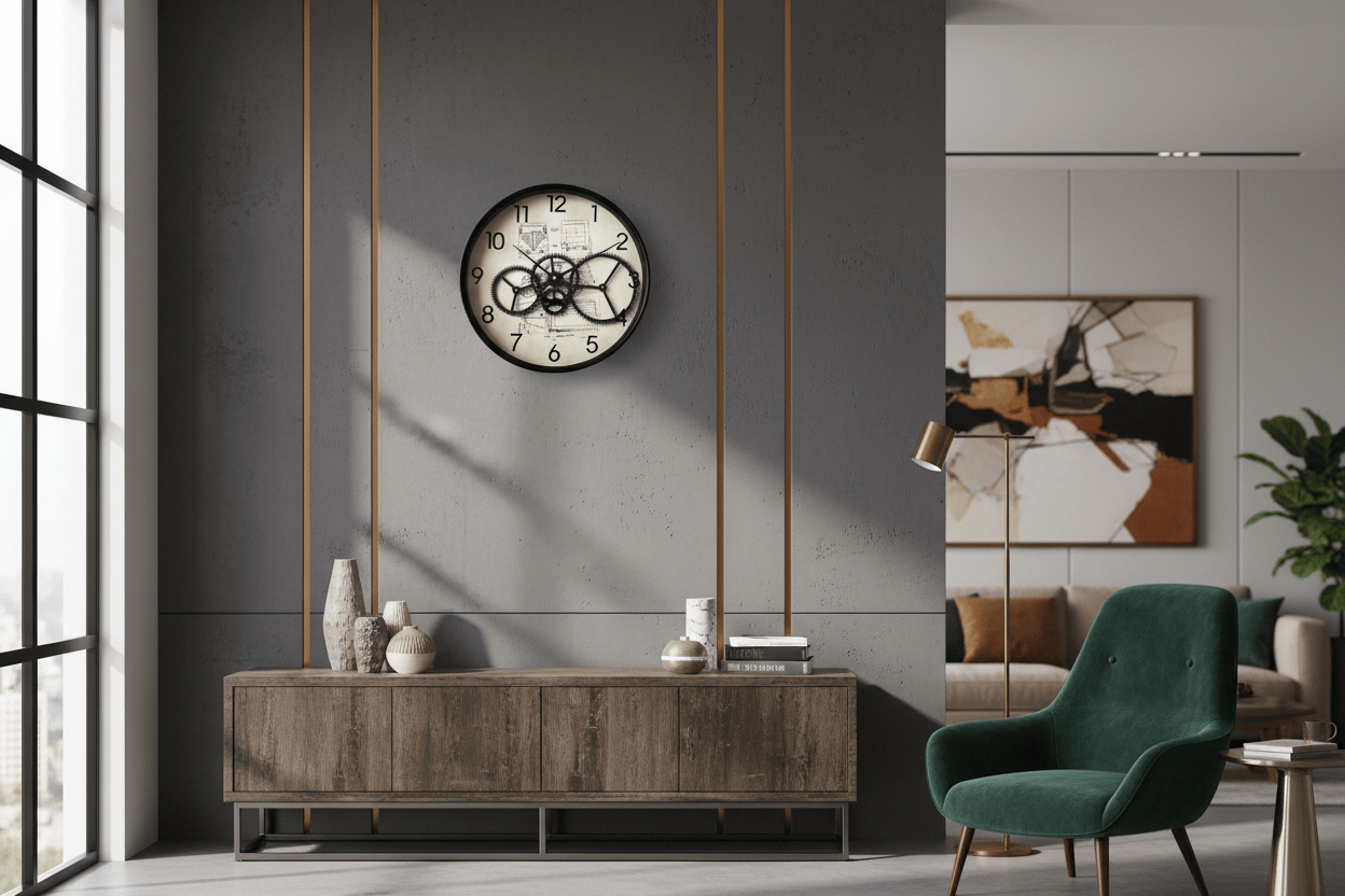 The Art of the Machine: Why Moving Gear Wall Clocks are the Ultimate Statement Piece