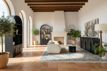 New arrivals in luxury furniture and home décor at Online8 Auckland — sofas, chairs and décor styled in an elegant New Zealand home interior