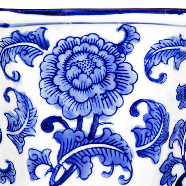 Ren Bowl - Glazed Blue & White (26.7cm)