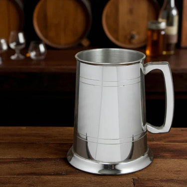 1 Pint Pewter Beer Mug Tankard With Classic Handle at online8 furniture store Auckland