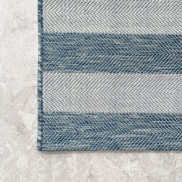 Coast Outdoor Stripe Blue Rug