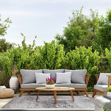Hanna Indoor/Outdoor Fluid Dark Grey Rug