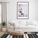 Harlow Reversible Block Black Rug
