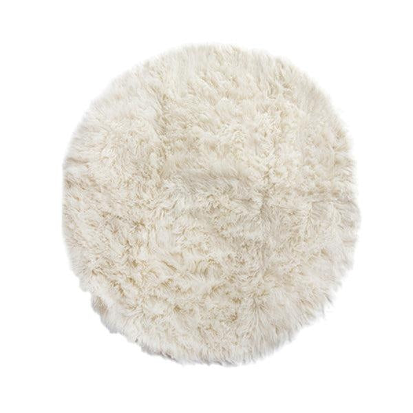 Flokati Pure Wool Round Rug - 200x200cm