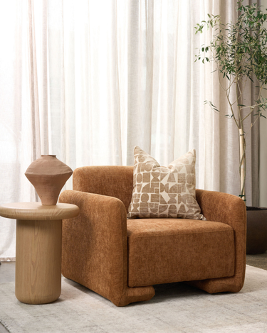 Tanner Chair - Caramel lifestyle