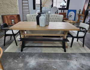 Provincial Cross Legs Dining Table