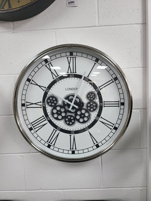 London Gear Wall Clock - White