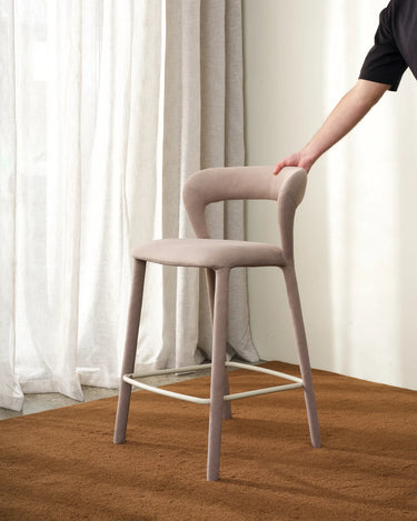 Beu Bar Stool - Buff Brown